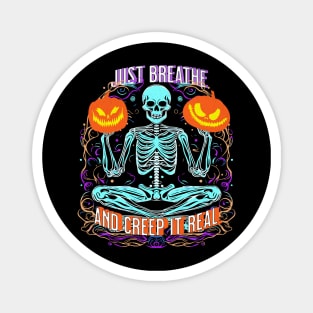 Halloween Skeleton Breath Creep It Real Magnet